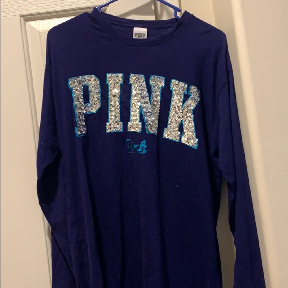 Love PINK Blue and Purple Long Sleeve Shirt